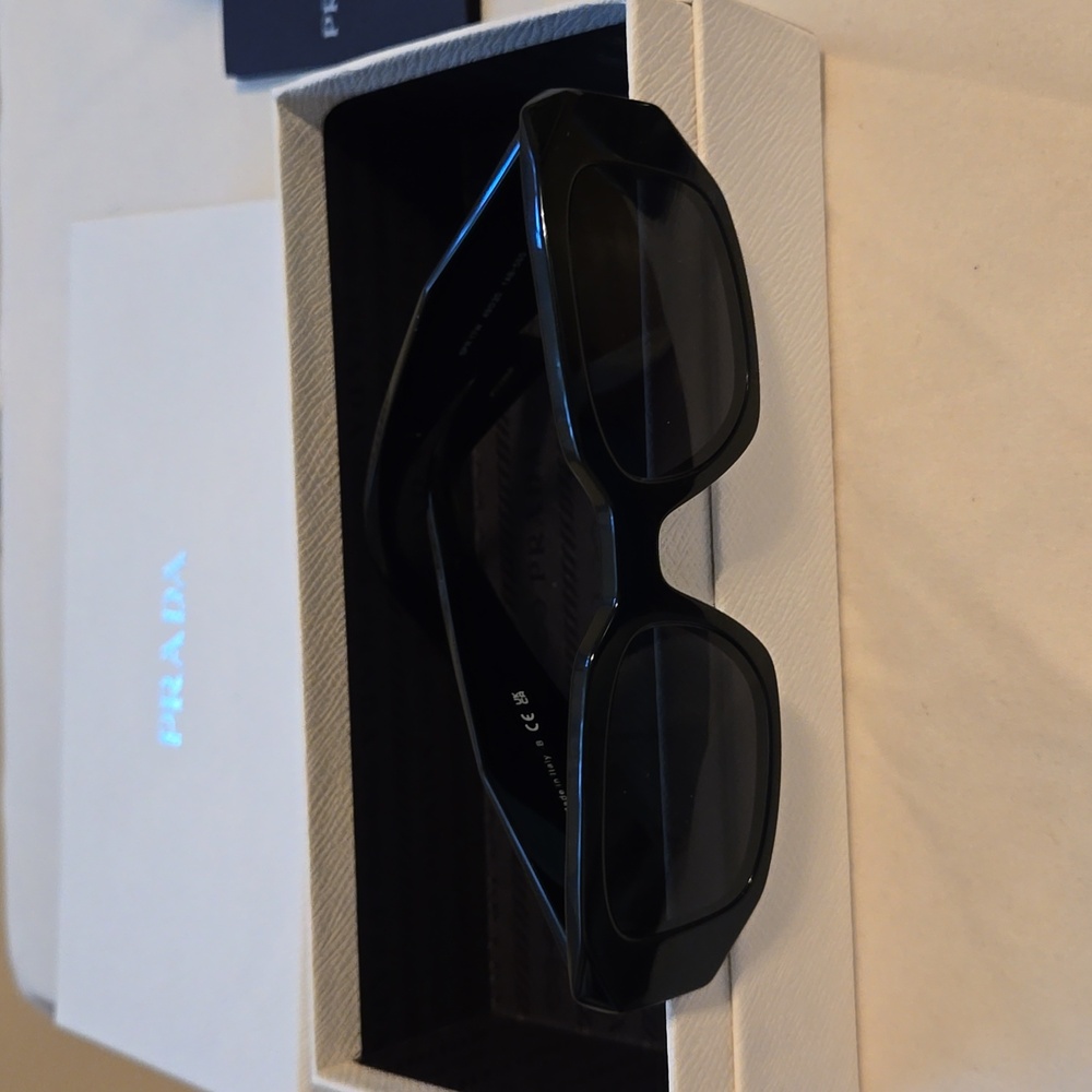 Authentic Prada Runway 49mm Rectangular Sunglasse… - image 2